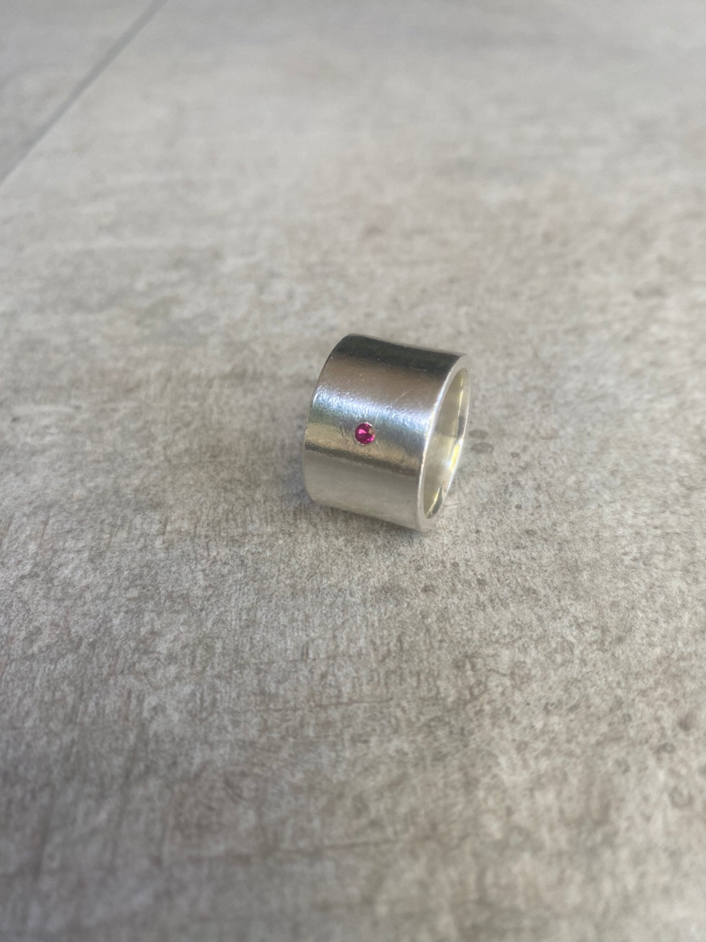 Anillo Tubo 1 piedra