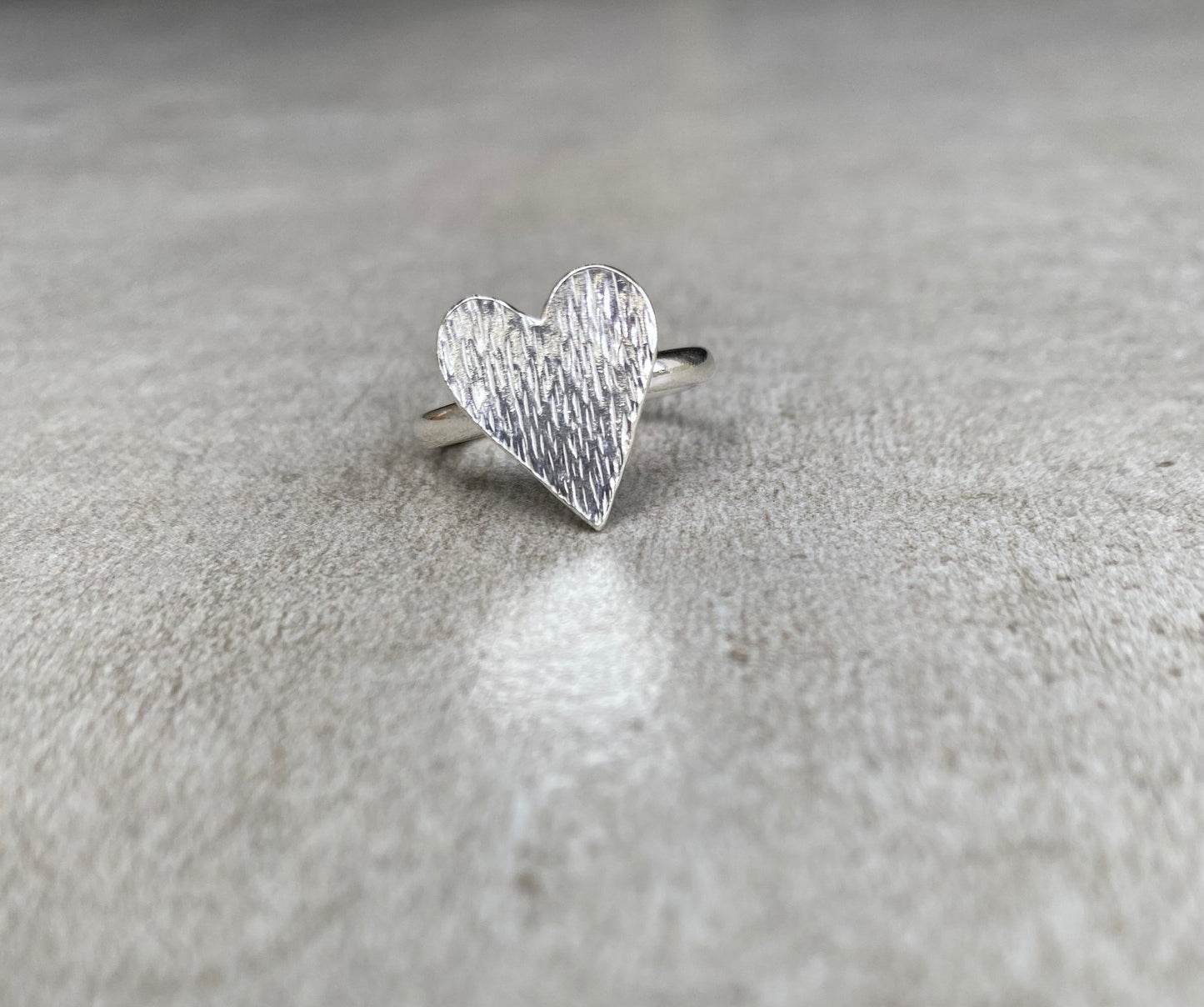 Anillo Corazón liso o Martillado