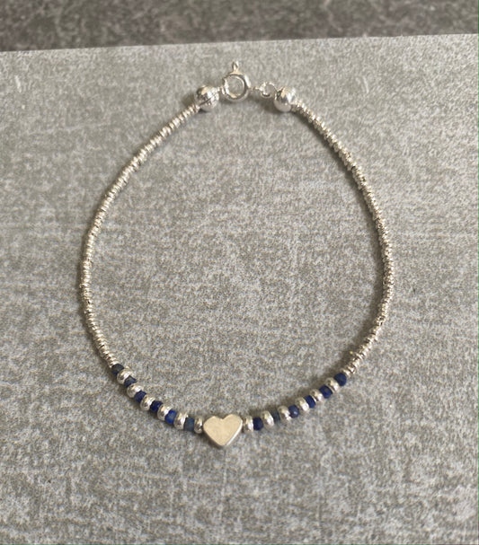 Pulsera Corazon o Estrella Turmalinas